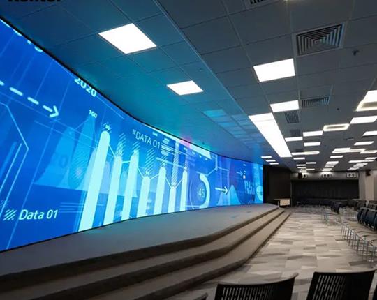 چگونه سایز ویدئو وال مورد نیاز سالن همایش را محاسبه کنیم؟